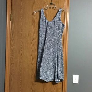 Black and white stripe dress